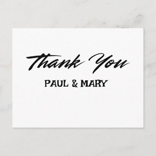 Hochzeitskarte Postkarte (Vorderseite)