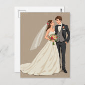 Hochzeitskarte Postkarte (Vorne/Hinten)
