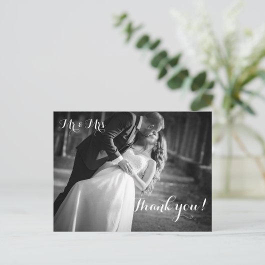 Hochzeitskarte Postkarte (Stehend Vorderseite)