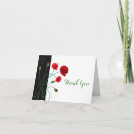 Hochzeitskarte | Rote Pflaumen Dankeskarte