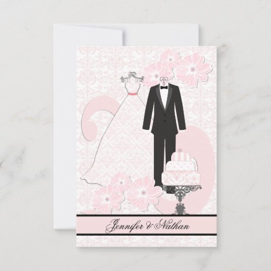 Hochzeitskarte RSVP Karte (Vorderseite)