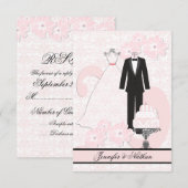 Hochzeitskarte RSVP Karte (Vorne/Hinten)