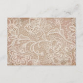 Hochzeitskarte RSVP Postcard - Vintag rosa (Rückseite)