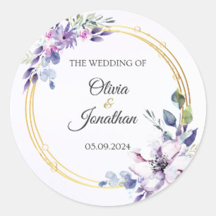 Hochzeitskarte Runder Aufkleber