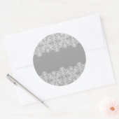 Hochzeitskarte Runder Aufkleber (Umschlag)