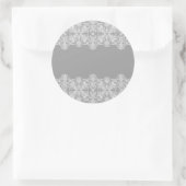 Hochzeitskarte Runder Aufkleber (Tasche)