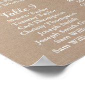 Hochzeitskarte, rustikal poster (Ecke)