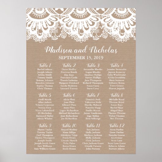 Hochzeitskarte, rustikal poster (Vorne)