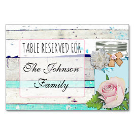 Hochzeitskarte Rustikaler Holzkohlenshabby Vintag Tischnummer