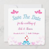 Hochzeitskarte Save The Date (Vorderseite)