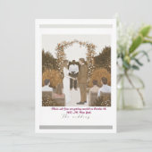 HOCHZEITSKARTE SAVE THE DATE (Stehend Vorderseite)