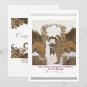 HOCHZEITSKARTE SAVE THE DATE (Vorne/Hinten)