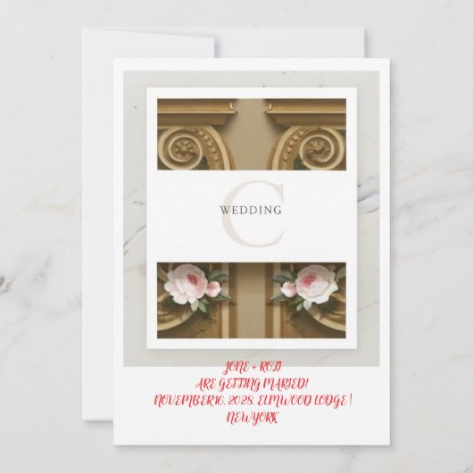 HOCHZEITSKARTE SAVE THE DATE (Rückseite)