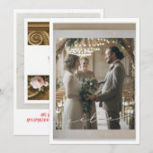 HOCHZEITSKARTE SAVE THE DATE (Vorne/Hinten)