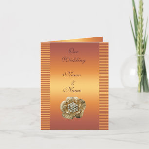 Hochzeitskarte Save the Date Gold Diamond Gold Gem Einladung