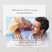 Hochzeitskarte Save the Date mit Foto (Vorne/Hinten)