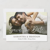 Hochzeitskarte Save the Date mit Foto (Vorderseite)