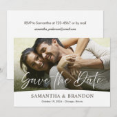 Hochzeitskarte Save the Date mit Foto (Vorne/Hinten)