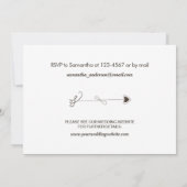 Hochzeitskarte Save the Date mit Foto (Rückseite)