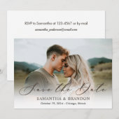 Hochzeitskarte Save the Date mit Foto (Vorne/Hinten)