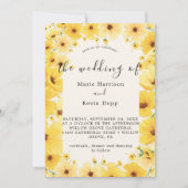 Hochzeitskarte Sonnenblumen Dankeskarte (Vorderseite)