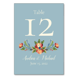 Hochzeitskarte Tischnummer