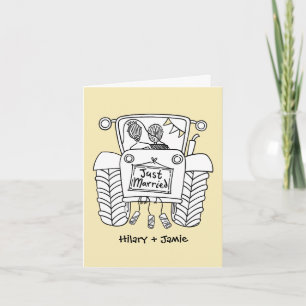 Hochzeitskarte Tractor Country Karte