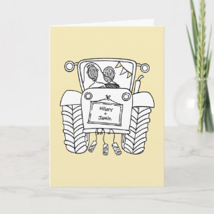 Hochzeitskarte Tractor Country Karte