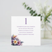 Hochzeitskarte - tropisches Flair Einladung (Stehend Vorderseite)