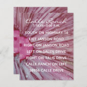 Hochzeitskarte Türkis und Lavendel (Vorne/Hinten)