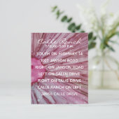 Hochzeitskarte Türkis und Lavendel (Stehend Vorderseite)