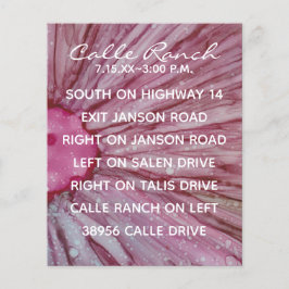 Hochzeitskarte Türkis und Lavendel