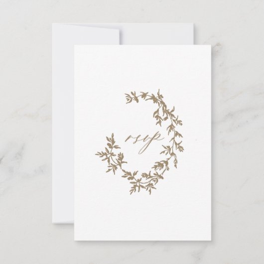 Hochzeitskarte UAWG Bitte beantworten Sie Leben Einladung (Rückseite)