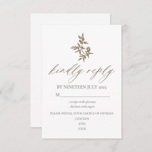 Hochzeitskarte UAWG Bitte beantworten Sie Leben Einladung (Vorne/Hinten)