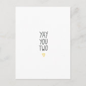 Hochzeitskarte/Verlobung Postkarte (Vorderseite)