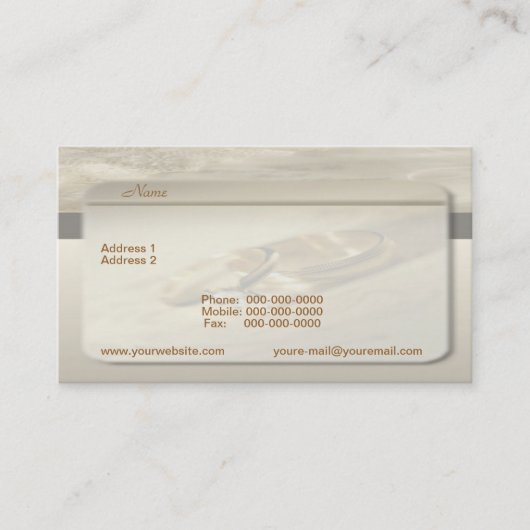 Hochzeitskarte Visitenkarte (Vorderseite)