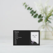 Hochzeitskarte Visitenkarte (Stehend Vorderseite)