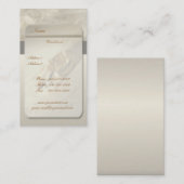 Hochzeitskarte Visitenkarte (Vorne/Hinten)