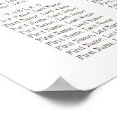 Hochzeitskarte von Burgundy Marsala Red Floral Poster (Ecke)