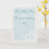 Hochzeitskarte "zu meinem Sohn" Karte (Gelbe Blume)