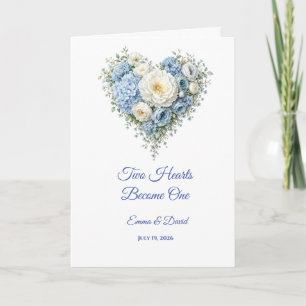 Hochzeitskarte Zwei Herzen Werden Eins Karte