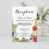 Hochzeitskarten Aloha Luau Tropical Einladung (Stehend Vorderseite)