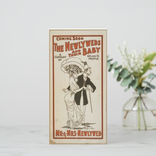 Hochzeitskarten Ankündigung (Stehend Vorderseite)