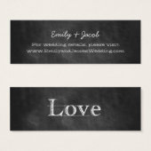 Hochzeitskarten auf der Chalkboard-Website (Vorne & Hinten)