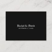 Hochzeitskarten BLANK - Gotische Spinne Platzkarte (Rückseite)