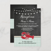 Hochzeitskarten Crawfish Boil Hummerfisch Einladung (Vorne/Hinten)