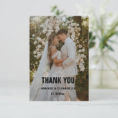 Hochzeitskarten danke (Stehend Vorderseite)