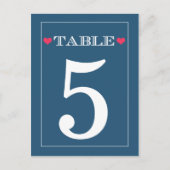 Hochzeitskarten der Marine mit rotem Herzen Postkarte (Vorderseite)