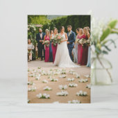 Hochzeitskarten Einladung (Stehend Vorderseite)