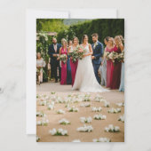 Hochzeitskarten Einladung (Rückseite)
